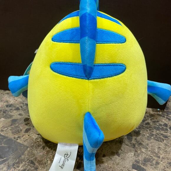 Squishmallows Disney FLOUNDER FROM THE LITTLE MERMAID COLLECTIBLE FISHY KAWAII - Picture 10 of 11